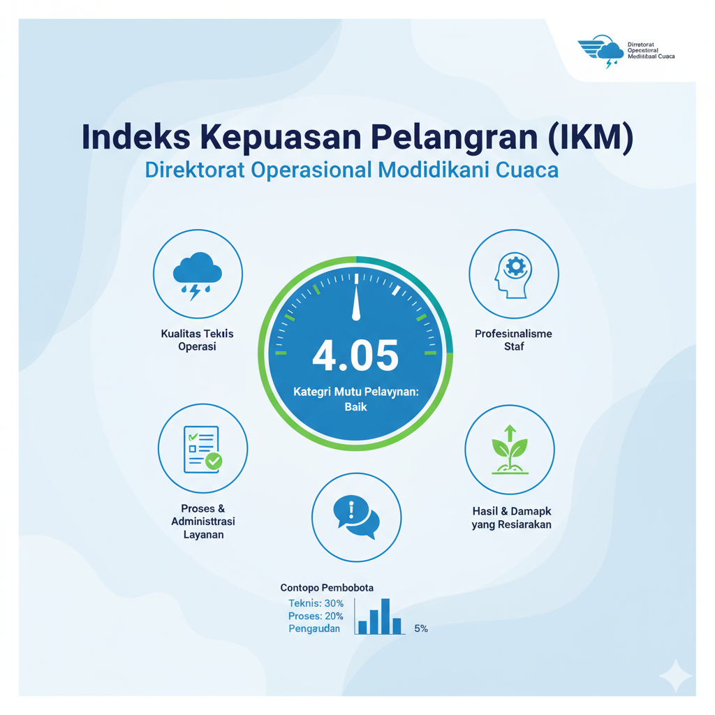 Indeks Kepuasan Pelanggan Direktorat Operasional Modifikasi Cuaca
